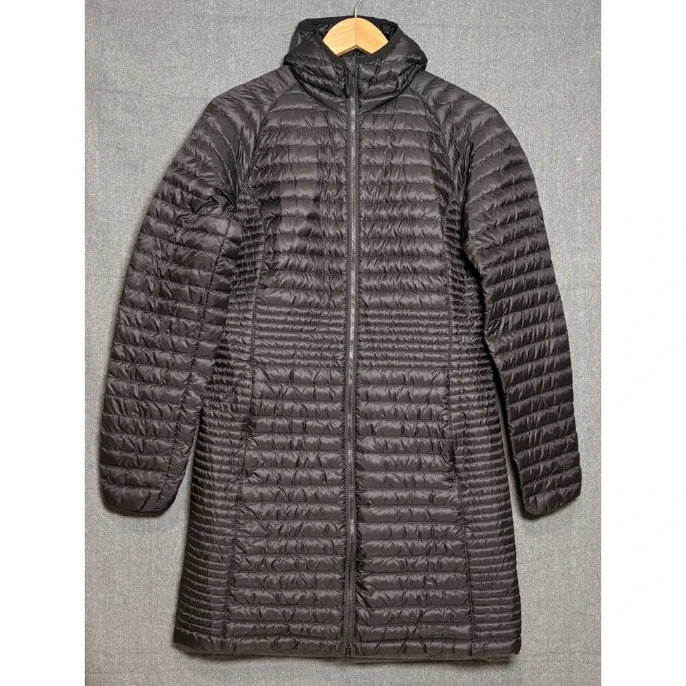 LL Bean Ultralight 850 Down Hooded Coat Womens XS Grey Puffer‎ Parka